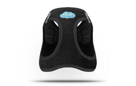 CURLI Brustgeschirr Plush Vest CORD Black Für Hunde 2 CURLI Brustgeschirr Plush Vest CORD Black Für Hunde – Bild 2