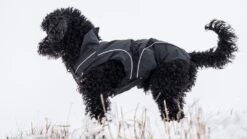 DOGBITE Regenjacke MATT Fexible-System Schwarz Mantel Für Hunde