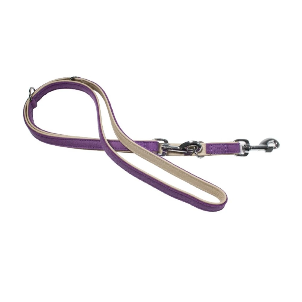 FUTTERSCHEUNE.COM® Filz-Leine LIEBLINGSSTÜCK Lila Leder Unterlegt 2m 22mm Hunde 1 FUTTERSCHEUNE.COM® Filz-Leine LIEBLINGSSTÜCK Lila Leder Unterlegt 2m 22mm Hunde