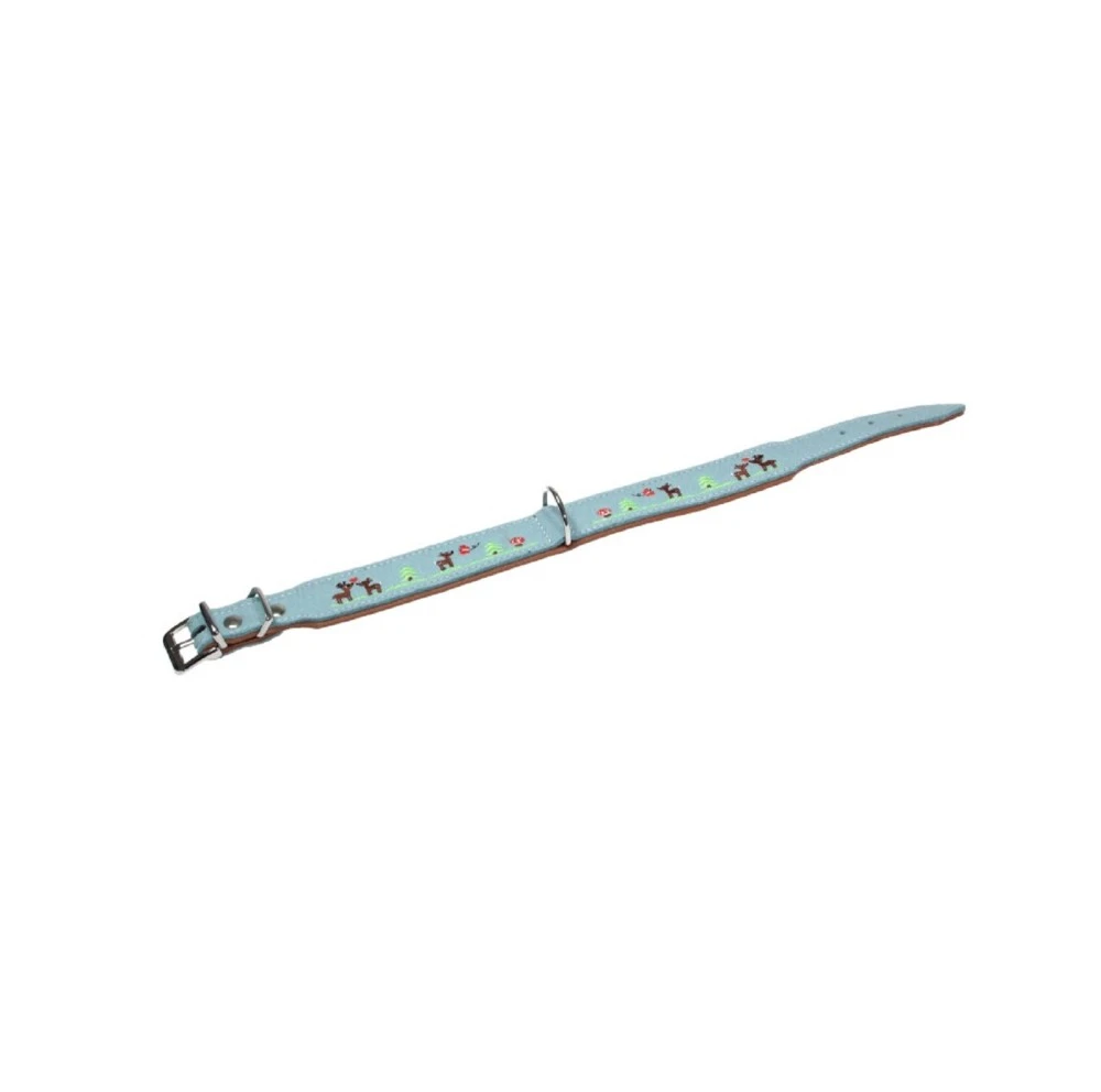 FUTTERSCHEUNE.COM® Filz-Halsband LIEBLINGSSTÜCK Hellblau Leder Unterlegt Hunde 3 FUTTERSCHEUNE.COM® Filz-Halsband LIEBLINGSSTÜCK Hellblau Leder Unterlegt Hunde – Bild 3