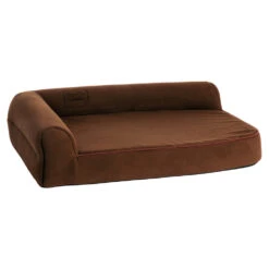 KARLIE FLAMINGO Hundebett ECKIG ORTHO VISCO Braun Für Hunde