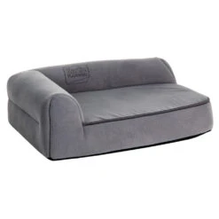 KARLIE FLAMINGO Hundebett ECKIG ORTHO VISCO Grau Für Hunde