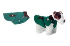 KARLIE FLAMINGO Hundemantel COUNTRY LIFE Grün-beige In Versch. Größen Für Hunde