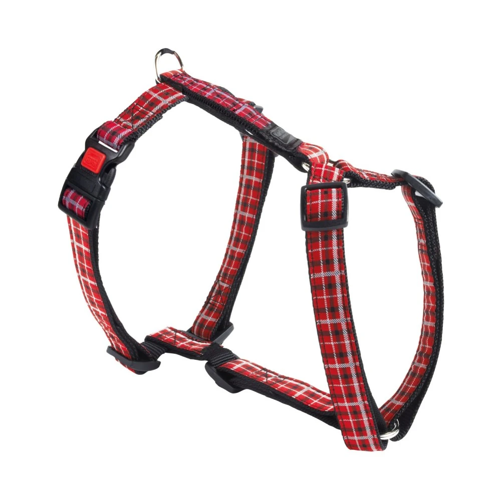 KARLIE Geschirr TARTA Nylon Rot Kariert Aufgenäht XL 90-120cm 25mm Für Hunde 1 KARLIE Geschirr TARTA Nylon Rot Kariert Aufgenäht XL 90-120cm 25mm Für Hunde