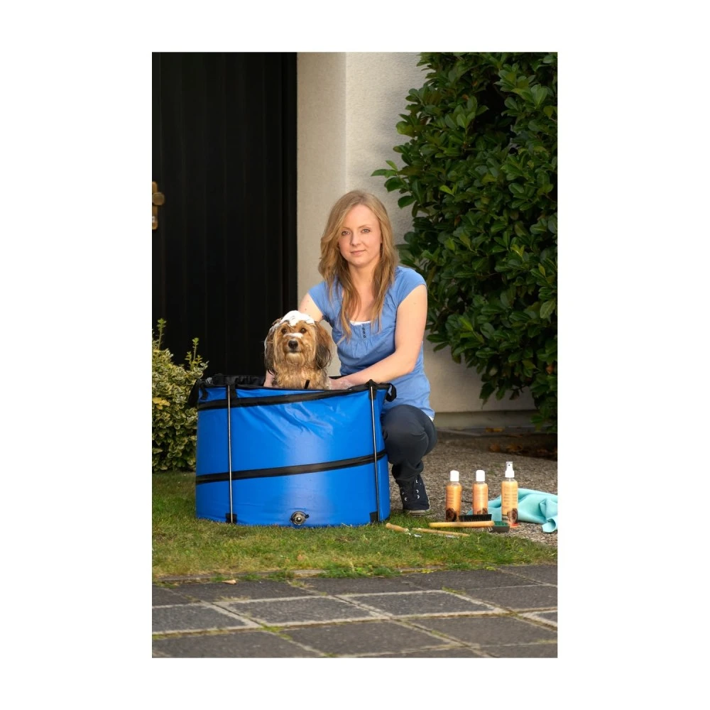 KARLIE Hygiene Doggy SHOWER Quick Wash Blau Rund 60 X 60 X 45cm Für Kleine Hunde 2 KARLIE Hygiene Doggy SHOWER Quick Wash Blau Rund 60 X 60 X 45cm Für Kleine Hunde – Bild 2