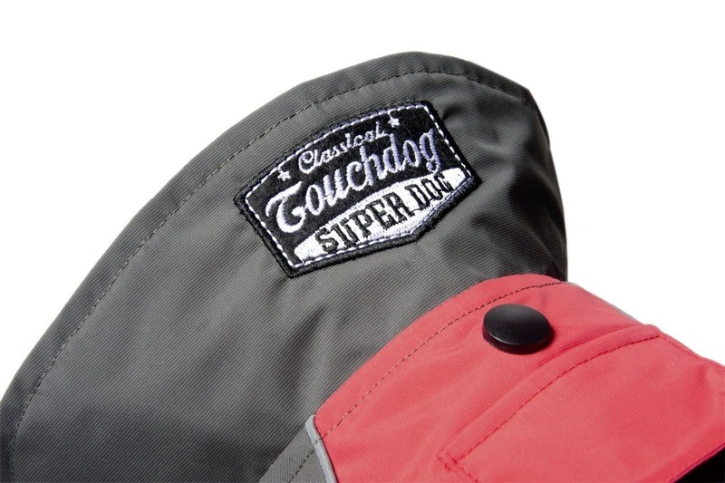 KARLIE TOUCHDOG Hundemantel OUTDOOR TIGER-Logo 2in1 ROT Für Hündinnen Und Rüden 2 KARLIE TOUCHDOG Hundemantel OUTDOOR TIGER-Logo 2in1 ROT Für Hündinnen Und Rüden – Bild 2