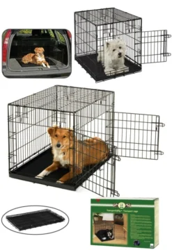 KARLIE Transportkäfig DRAHTBOX Schwarz Für Hunde