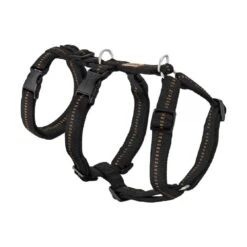 KOCH Geschirr PANIKGESCHIRR Nylon Mit Kennfäden Gepolstert Schwarz Für Hunde