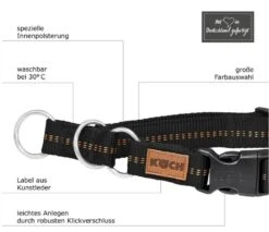 KOCH Halsband NYLON-KLICK-ZUGHALSBAND UNI Grau Gepolstert Für Hunde -Karlie || KOCH Verkäufe koch halsband nylon klick zughalsband uni grau gepolstert fuer hunde3
