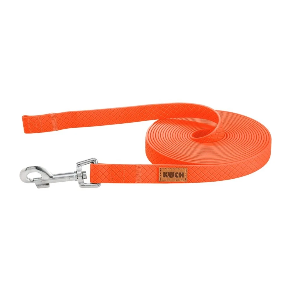 KOCH Leine WATERPROOF Trainingsleine Ohne Handschlaufe Grau/Neonorange Für Hunde 1 KOCH Leine WATERPROOF Trainingsleine Ohne Handschlaufe Grau/Neonorange Für Hunde