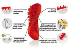 PET+ME Bürste CAT Langhaar Bürste Silikon 12cm Rot Für Hunde Und Katzen -Karlie || KOCH Verkäufe petme buerste cat langhaar buerste silikon 12cm rot fuer hunde und katzen4