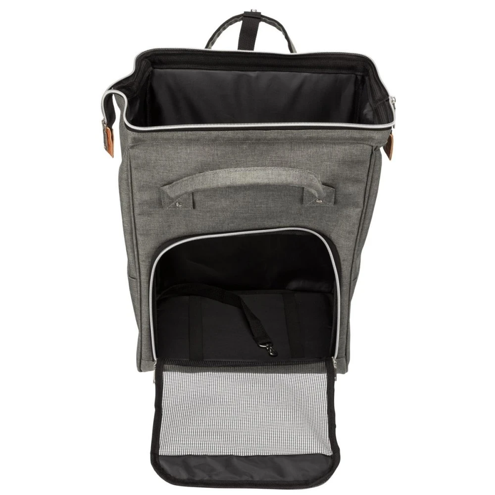 TRIXIE Tragetasche Rucksack Ava 32 X 42 X 22cm Bis 10 Kg Grau Für Hunde 4 TRIXIE Tragetasche Rucksack Ava 32 X 42 X 22cm Bis 10 Kg Grau Für Hunde – Bild 4